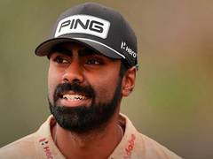 
      
      Theegala survives triple bogey to stay alive at PGA C'ship
      
      