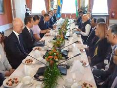 
      
      PM Modi, Swedish counterpart hold delegation-level talks
      
      