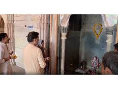 
      
      Devotees pray to Goddess Saraswati at Bhojshala Temple
      
      