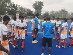 
      
      Dominant India U18 Men hammer Australia 6-3 to level series
      
      