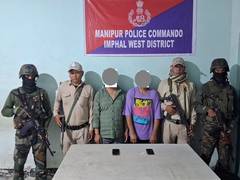 
      
      Manipur: Security forces recover arms, arrest several militants
      
      