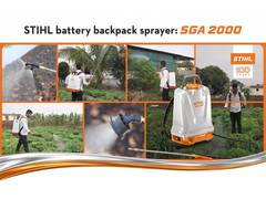 
      
      STIHL India Launches SGA 2000 Battery Backpack Sprayer
      
      