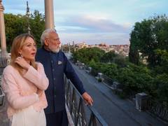 
      
      PM Modi, Italian PM Meloni visit iconic Colosseum after dinner
      
      