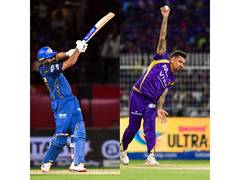 
      
      Narine-Rohit match up in focus ahead of KKR-MI clash
      
      
