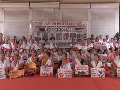 
      
      Manipur: Protest to demand release of six abducted Naga civilians
      
      