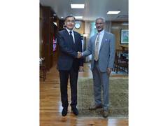 
    EAM meets SCO Secretary General Yermekbayev
    