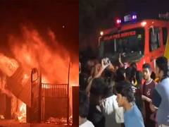 
      
      Delhi Shastri Park furniture market fire: Angry locals pelt stone
      
      