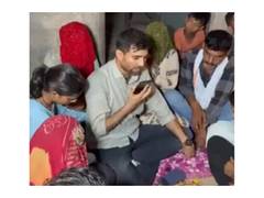 
      
      NSUI Chief Vinod Jakhar meets NEET aspirant Pradeep Meghwal famil
      
      