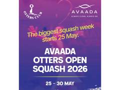 Otters Club Squash Tournament 2026 set to start from May 25