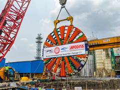
      
      Second TBM Cutterhead installed at Ghansoli shaft
      
      