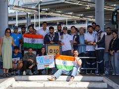 
      
      Indian football team arrives in London for Unity Cup 2026
      
      