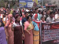
      
      Naga Peoples Union demands release of six hostages in Imphal rall
      
      