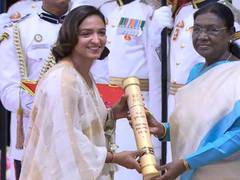 
      
      Harmanpreet Kaur conferred Padma Shri after historic WC triumph
      
      