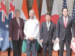 
      
      India-Australia- Japan-US QUAD FMs click family photo
      
      