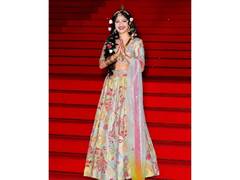 
      
      Sanya Thakur Turns Radha Rani at Cannes Red Carpet 2026
      
      