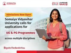 
      
      Somaiya Vidyavihar University calls for applications
      
      