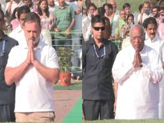
      
      Congress leaders pay floral tribute to former PM Jawaharlal Nehru
      
      