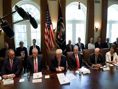 
      
      Trump says “not satisfied” with Iran deal
      
      