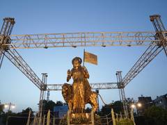 
      
      Amit Shah unveils ‘Bharat Mata Sculpture’ near new Vadaj Circle
      
      