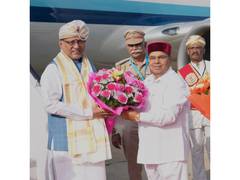 
      
      VP Radhakrishnan arrives in Karnataka for 3-day multi-state tour;
      
      