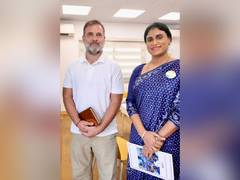 
      
      APCC chief YS Sharmila meets Rahul Gandhi
      
      