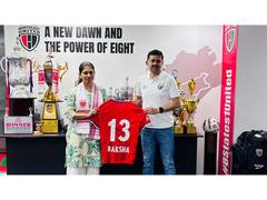 
      
      Raksha Khadse visits NorthEast United FC
      
      