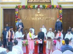 
      
      WB cabinet expands, 35 ministers take oath at Lok Bhawan
      
      