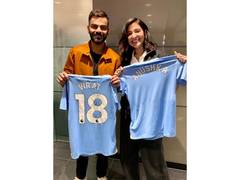 
      
      Manchester City congratulates Virat Kohli, Anushka Sharma 
      
      