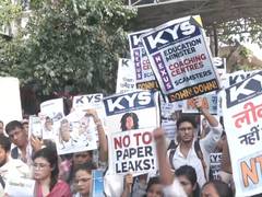 
      
      Students protest NEET-UG 2026 leak, Opp demands Pradhan's resign
      
      