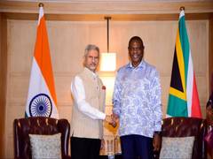 
      
      Jaishankar meets S African Deputy President Mashatile
      
      
