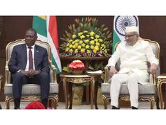 
      
      S.African Deputy President Mashatile meets VP CP Radhakrishnan
      
      