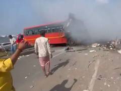 
      
      Gujarat:7 killed, 38 injured in head-on collision between 2 buses
      
      
