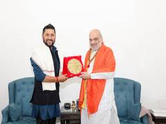 Chairman of Nepal's Rastriya Swatantra Party meets Home Minister Amit Shah  