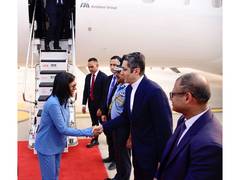 
    Venezuela's acting President Rodríguez arrives in India
    