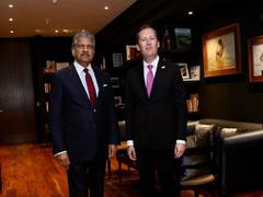 
      
      Ambassador Gor meets business tycoon Anand Mahindra
      
      