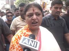 
      
      BJP’s Priyanka Tibrewal protests outside Sandipan Saha’s home
      
      