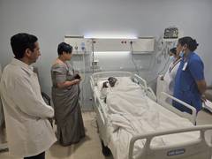 
      Amb Tripathi meets Indians injured in Kuwait Airport attack
      