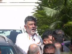 
      
      Karnataka CM DK Shivakumar greets supporters outside residence
      
      
