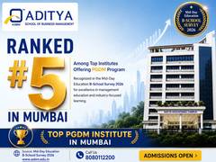 
      
      Aditya School of Business Management Secures 5th Rank in Mumbai
      
      