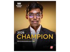 
      
      Amit Shah congratulates Praggnanandhaa on Norway Chess win
      
      