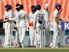 
      
      Afghanistan struggling at 113/5 after India declare first innings
      
      