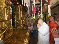
      
      Amit Shah offers prayers at Lord Ayyappa temple in Delhi
      
      