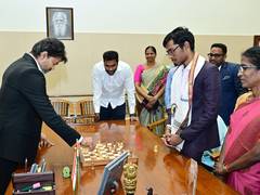 
      
      Praggnanandhaa honoured by CM Vijay with Rs 50 lakh reward
      
      