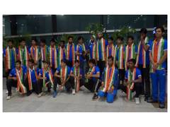 
      
      Indian U-18 men, women Hockey team return home to grand welcome
      
      