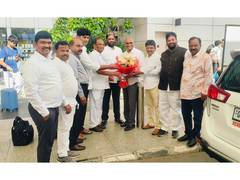 
      
      BRS delegation arrives in New Delhi to meet Justice K Balakrishna
      
      