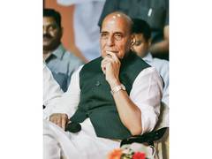 
      
      Rajnath Singh approves first large-scale solar power project on d
      
      