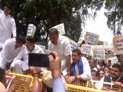 
      
      Congress protests in Delhi over rejection of nomination
      
      