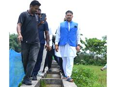 
      
      Pijush Hazarika inspects Maloibari Electrical Lift Irrigation
      
      