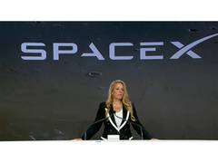 
      
      SpaceX President Gwynne Shotwell rings opening bell at Nasdaq
      
      