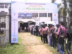 
      
      Tripura job fair draws 1,500 youth, 300 candidates shortlisted
      
      
